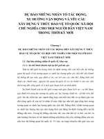 TÀI LIỆU THAM KHẢO   dự báo NHỮNG NHÂN tố tác ĐỘNG,XU HƯỚNG vận ĐỘNG và yêu cầu xây DỰNG ý THỨC bảo vệ tổ QUỐC VIỆT NAM xã hội CHỦ NGHĨA CHO NGƯỜI dân VIỆT NAM TRONG THỜI kỳ mới