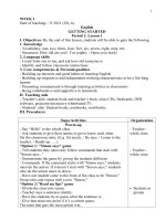 Giáo án I learn smart start grade 2 full