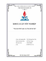 Thu hút FDI xanh vào thủ đô hà nội 