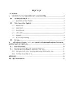 đề tài quy luật giá trị và sự tác động của nó đến nền kinh tế thị trường định hướng XHCN ở việt nam 