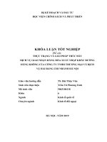 Thực trạng và giải pháp thúc đẩy dịch vụ giao nhận hàng hóa xuất nhập khẩu đường hàng không của công ty TNHH thương mại và dịch vụ hải bằng chi nhánh hà nội 