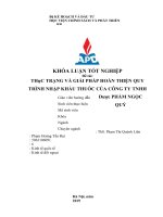 Thực trạng và giải pháp hoàn thiện quy trình nhập khẩu thuốc của công ty TNHH dược phẩm ngọc quý 