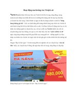 Tiểu luận hoạt động marketing của VietJet Air