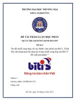 Sơ đồ chuỗi cung ứng với các thành viên chính của Biti’s. Trình bày nội dung quan hệ cộng tác trong chuỗi cung ứng của Biti’s? Đề xuất giải pháp?
