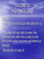 slide chương 3 trình phiên dịch phân tích cú pháp 