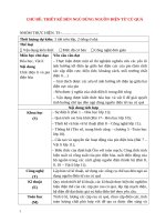 Giáo án STEM môn vật lý 9, chủ đề làm đèn ngủ từ củ, quả 