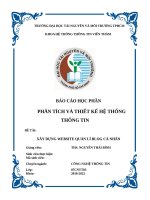 Xây dựng website quản lí blog cá nhân