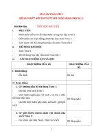 Giáo án toán lớp 1 bộ sách kết nối tri thức với cuộc sống (HK 1) 