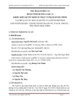 BÀI THU HOẠCH DIỄN ÁN HÀNH CHÍNH 12  NGUYỄN THỊ TUYẾT  CHÁNH THANH TRA SỞ VH