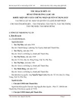 THU HOẠCH DIỄN ÁN  HỒ SƠ TÌNH HUỐNG LS.HC 105