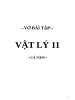 Vở bài tập Vật Lý  11  Cả năm  2021 2022