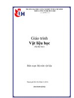 giáo trình vật liệu học