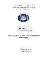 Chuỗi cung ứng của Vinmart – doanh nghiệp lãnh đạo chuỗi, phân tích và làm rõ