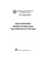 nghiên cứu hành vi mua thực phẩm hữu cơ ở việt nam 