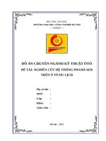 Nghiên Cứu Hệ Thống Phanh AEB Trên Ô Tô Du Lịch