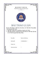 Tình huống 6 Chiến lược cấp công ty của Tập đoàn Công nghiệp Viễn thông quân đội Viettel