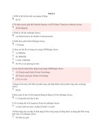 trắc nghiệm hệ thống thông tin di động có đáp án