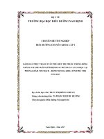 đánh giá thực trạng tuân thủ điều trị thuốc chống đông kháng vitamin k ở người bệnh sau mổ thay van cơ học tại phòng khám tim mạch – bệnh viện đa khoa tỉnh phú thọ năm 2017 