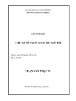 Thiết kế máy quét 3d chi tiết giáy dép 