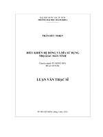 Điều khiển hệ bóng và dĩa sử dụng thị giác máy tính 