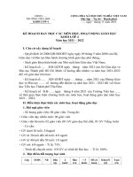 PHỤ LỤC 2 KẾ HOẠCH GIÁO DỤC KHỐI 4