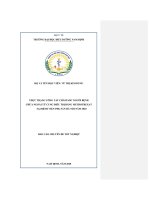 Chuyên đề tốt nghiệp chuyên khoa cấp i  thực trạng công tác chăm sóc người bệnh chửa ngoài tử cung điều trị bằng methotrexat tại bệnh viện phụ sản hà nội năm 2020 