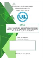 Phân tích dữ liệu mạng xã hội và website để xây dựng bộ danh sách những địa điểm du lịch tiềm năng và an toàn