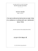 Ứng dụng hô hấp kế để đánh giá độc tính của crôm (VI) và kẽm (II) đến quá trình bùn hoạt tính 
