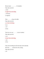 Đáp án môn anh văn I Ehou Đại học mở