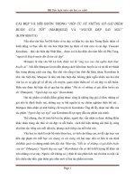 TIỂU LUẬN môn văn học SO SÁNH   cái đẹp và nỗi BUỒN TRONG “hồi ức về NHỮNG cô gái điếm BUỒN của tôi” (MARQUEZ) và “NGƯỜI đẹp SAY NGỦ” (KAWABATA)