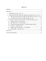 TIỂU LUẬN văn học   KHẢO sát truyện ngắn viết về đề tài chiến tranh sau năm 1975   chiều vô danh, bến trần gian, hai người đàn bà xóm trại, chỗ dựa, những giấc mơ có thực, bướm trắng