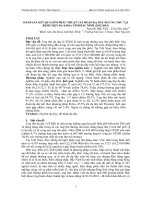 Đánh giá kết quả sớm phẫu thuật cắt đoạn dạ dày do ung thư tại Bệnh viện Đa khoa tỉnh Bắc Ninh (2012-2014)