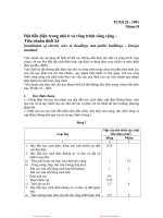 Đặt dẫn điện trong nhà và ở công trình công cộng 