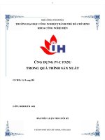 Ứng dụng PLC FX5U trong quá trình sản xuất