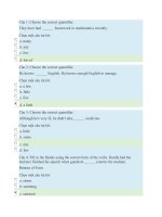 Tổng hợp câu hỏi trắc nghiệm   ngữ pháp thực hành EN12   đại học mở hà nội