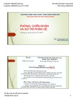 Bài giảng Phòng, chẩn đoán và xử trí phản vệ - PGS. TS. Đặng Quốc Tuấn