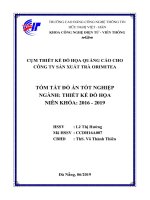 CỤM THIẾT KẾ ĐỒ HỌA QUẢNG CÁO CHO CÔNG TY SẢN XUẤT TRÀ ORIMITEA TÓM TẮT ĐỒ ÁN TỐT NGHIỆP NGÀNH: THIẾT KẾ ĐỒ HỌA