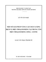 Tài liệu Một Số Giải Pháp Nâng Cao Chất Lượng Dịch Vụ Điện Thoại Di Động