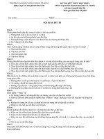 Đề thi kết thúc học phần môn Đạo đức kinh doanh và VHDN - Trường Đại học Ngân hàng TP.HCM (Đề 1)