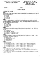 Đề thi kết thúc học phần môn Cơ sở văn hóa Việt Nam - Trường Đại học Ngân hàng TP.HCM (Đề 1)