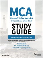 Eric Butow - MCA Microsoft Office Specialist (Office 365 and Office 2019) Study Guide_ Word Associate Exam MO-100 (2021)