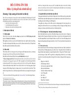 ĐỀ CƯƠNG ôn THI môn lý THUYẾT tài CHÍNH TIỀN tệ