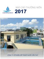 BÁO CÁO THƯỜNG NIÊN 2017 CÔNG TY CỔ PHẦN CẤP THOÁT NƯỚC CẦN THƠ