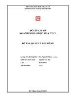 Đồ án quản lý bán hàng bằng c++ 