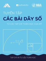 TUYỂN tập một số bài TOÁN dãy số từ các tạp CHÍ TOÁN học của mỹ