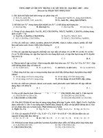 Tong hop li thuyet trong de thi dai hoc