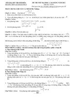 de thi thu dai hoc Quang Xuong 4 TH