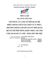 Triết học Mac  Lê nin