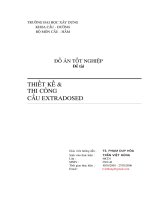 Đồ án tốt nghiệp thiết kế thi công cầu EXTRADOSED  