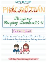 Cô ngọc huyền LB viết tay bài giảng   tính đơn điệu hàm số 